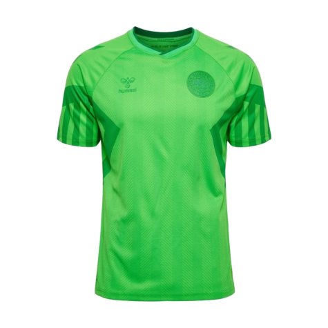 2022-2023 Denmark Home Goalkeeper Shirt (Green) - Kids