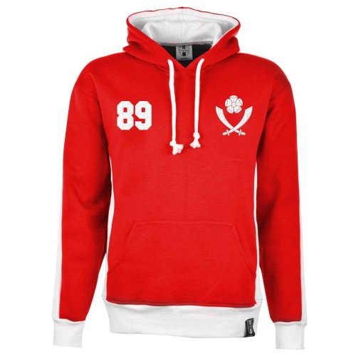 Sheffield United Number 89 Retro Hoodie (Red)