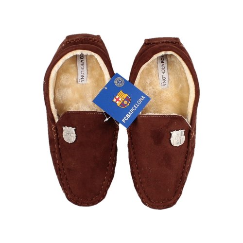 Barcelona Moccasain Slippers Size 7-8 (Brown)