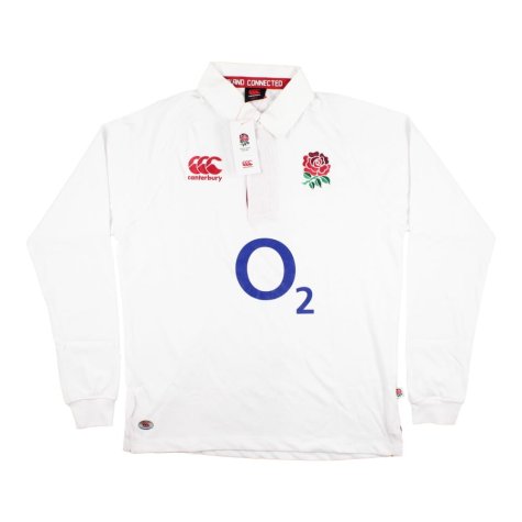 2012-2013 England Home LS Classic Rugby Shirt