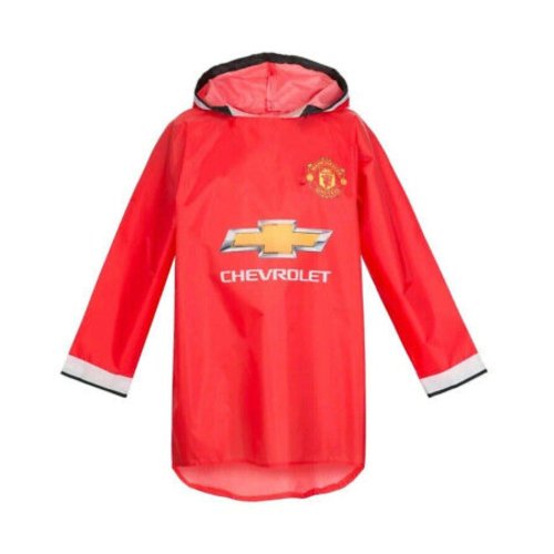 Manchester Rain Poncho (Red) - Kids