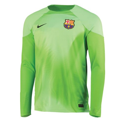 2022-2023 Barcelona Goalkeeper Shirt (Green) - Kids