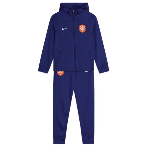 2022-2023 Netherlands Strike Dri-FIT Hooded Tracksuit (Blue)