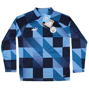 2022-2023 Man City Pre-Match Sweat (Blue)