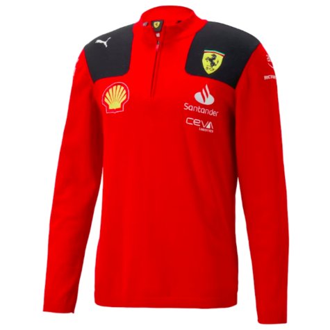 2023 Ferrari Team Half Zip Sweat (Red)