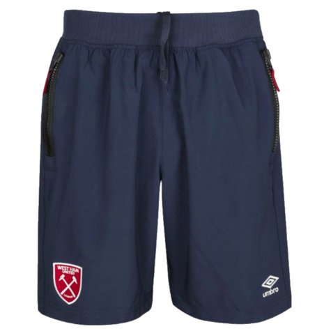 2022-2023 West Ham Travel Short (Navy) - Kids