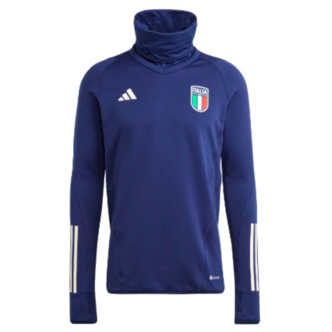 2023-2024 Italy Pro Tiro Warm Top (Dark Blue)