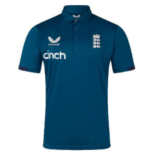 2023 England Cricket Training Polo Shirt (Deep Dive)