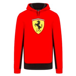 2023 Ferrari Fanwear Big Shield Hoodie (Red)