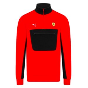 2023 Ferrari Fanwear Half Zip Sweat (Red)