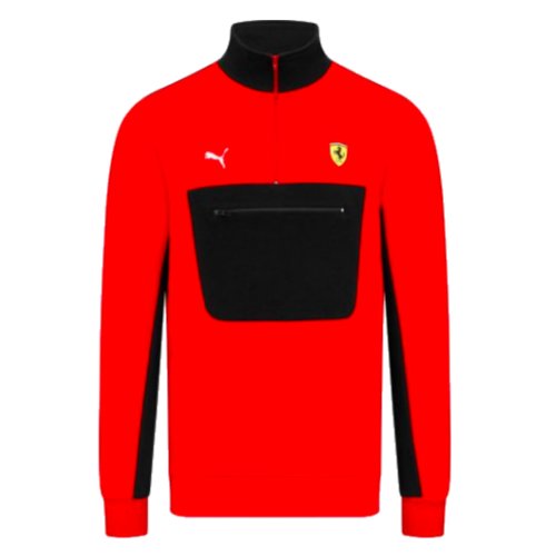 2023 Ferrari Fanwear Half Zip Sweat (Red)