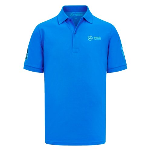 2023 Mercedes George Russell Polo Shirt (Blue)