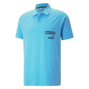 2022-2023 Man City Casuals Polo (Light Blue)