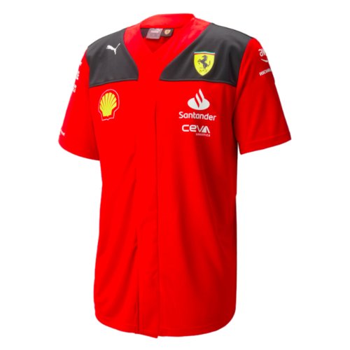 2023 Scuderia Ferrari Replica Baseball Jersey (Red)