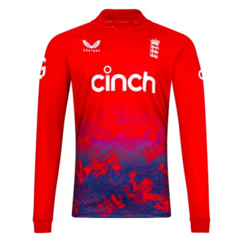 2023 England Cricket T20 Replica Long Sleeve Jersey