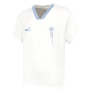 2023-2024 Man City FtblCulture Tee (White) - Kids