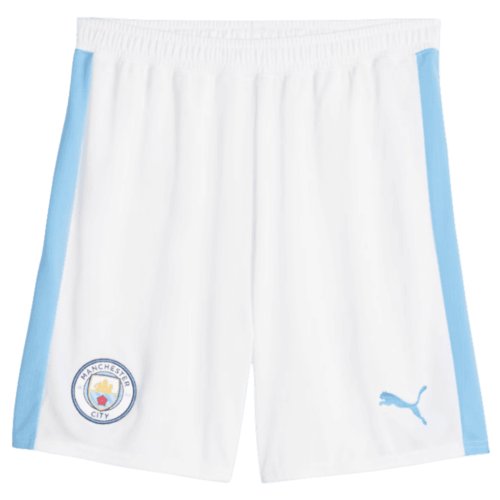 2023-2024 Man City Home Shorts (White)