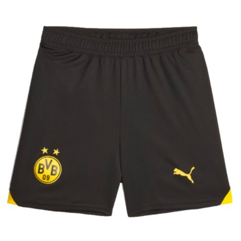 2023-2024 Borussia Dortmund Home Shorts (Black) - Kids