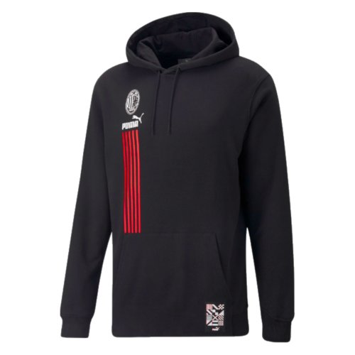 2023-2024 AC Milan FtblCulture Hoody (Black)