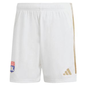 2023-2024 Olympique Lyon Home Shorts (White)