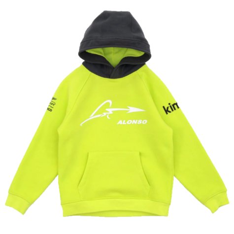 2023 Aston Martin Lifestyle Alonso Hoody (Lime Green) - Kids