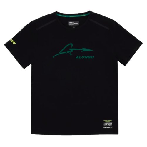 2023 Aston Martin Lifestyle Alonso T-Shirt (Black)