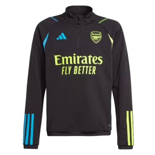 2023-2024 Arsenal Training Top (Black) - Kids