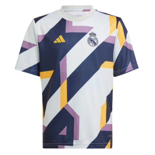 2023-2024 Real Madrid Pre-Match Shirt (Silver) - Kids