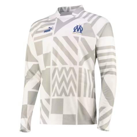 2023-2024 Marseille Pre-Match Sweat Top (White)