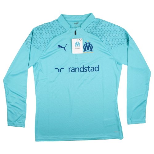 2023-2024 Marseille Training Half Zip Top (Hero Blue)