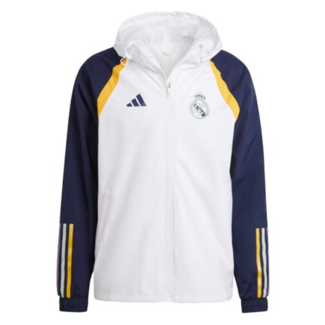 2023-2024 Real Madrid Allweather Jacket (White)