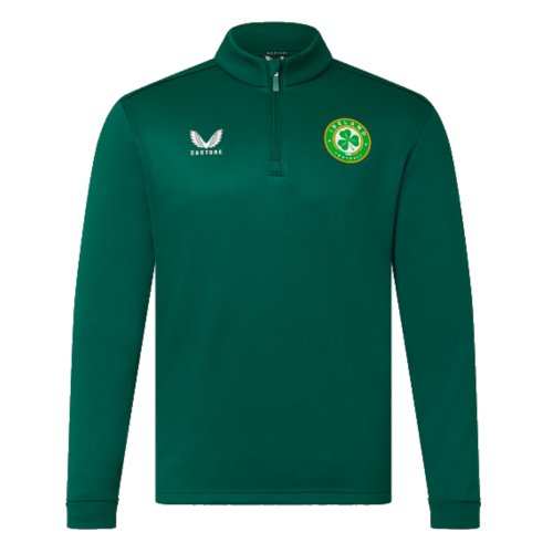 2023-2024 Republic of Ireland Brushed Back Half Zip Midlayer (Green)