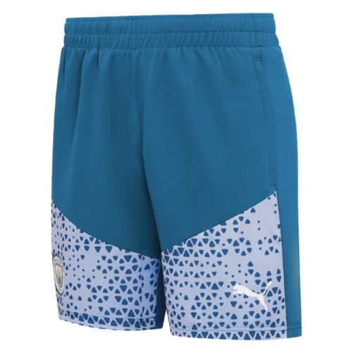 2023-2024 Man City Training Shorts (Lake Blue)