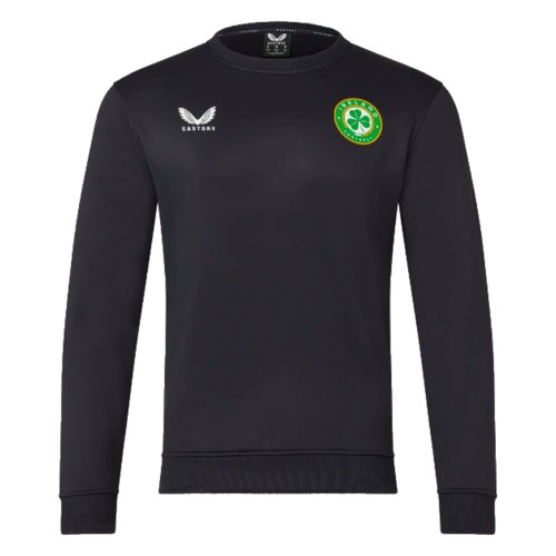 2023-2024 Republic of Ireland Coaches Sweatshirt (Black) - Kids