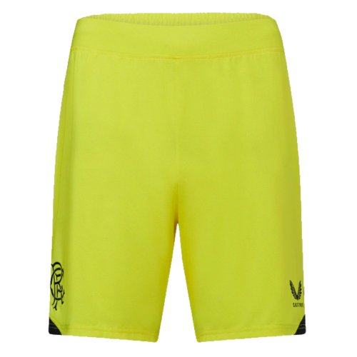 2023-2024 Rangers Home Goalkeeper Shorts (Yellow) - Kids