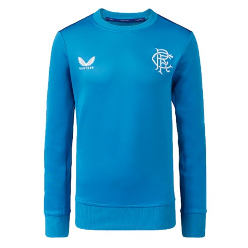 2023-2024 Rangers Players Training Sweatshirt (Deep Water) - Kids