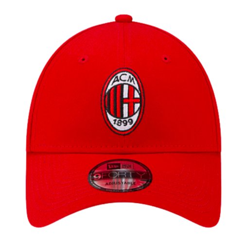 2023-2024 AC Milan Core 9Forty Adjustable Cap (Red)