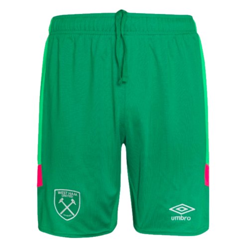 2023-2024 West Ham Goalkeeper Shorts (Green) - Kids