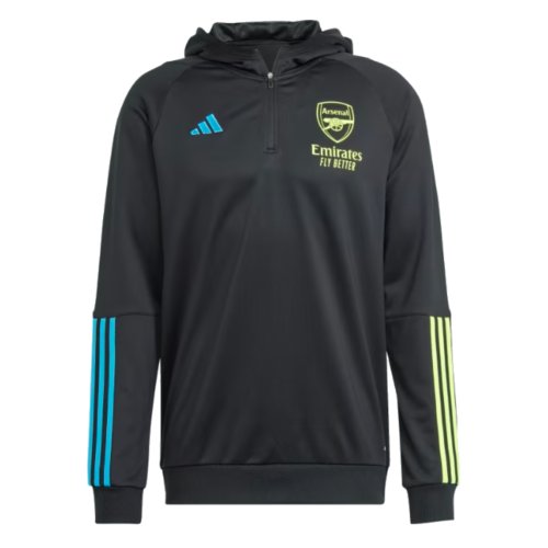 2023-2024 Arsenal Hooded Top (Black)