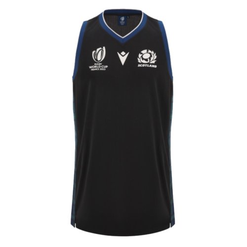 2023-2024 Scotland RWC Training Basketball Singlet (Black)