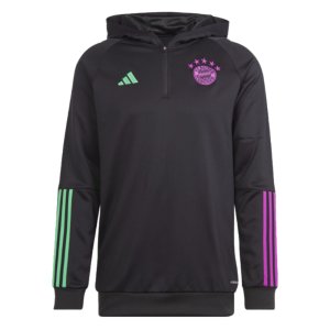 2023-2024 Bayern Munich Hooded Top (Black)