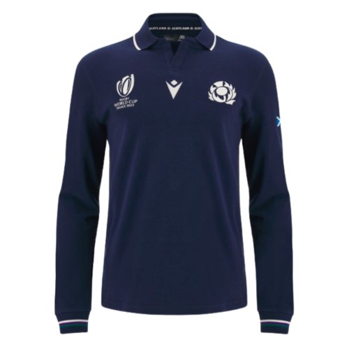 Scotland RWC 2023 Classic Home Rugby Shirt - Long Sleeve