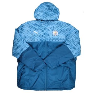 2023-2024 Man City Graphic Winter Jacket (Lake Blue)