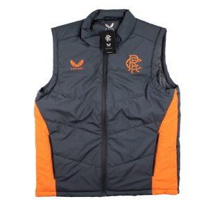 2023-2024 Rangers Coaches Training Bench Gilet (Ebony)