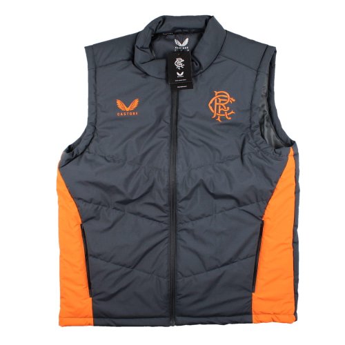 2023-2024 Rangers Coaches Training Bench Gilet (Ebony)