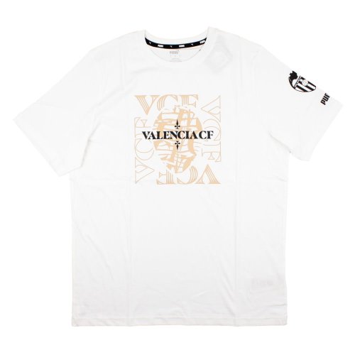 2023-2024 Valencia FtblCore Graphic Tee (White)