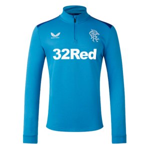 2023-2024 Rangers Players Half Zip Training Fleece (Deep Water)