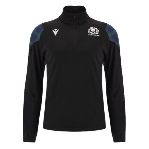 2023-2024 Scotland Rugby Half Zip Travel Fleece (Black)