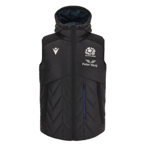 2023-2024 Scotland Rugby Padded Gilet Jacket (Black)