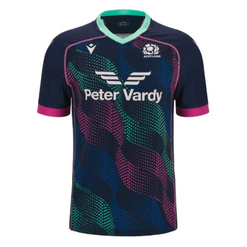 2023-2024 Scotland Rugby Wave Training Jersey (Navy)